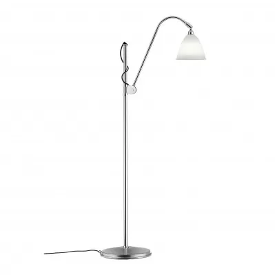 LAMPA PODŁOGOWA BL3 SMALL STAL CHROMOWANA-PORCELANOWA GUBI