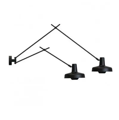 Lampa Ścienna Arigato Double Long-Short Czarna Grupa Products