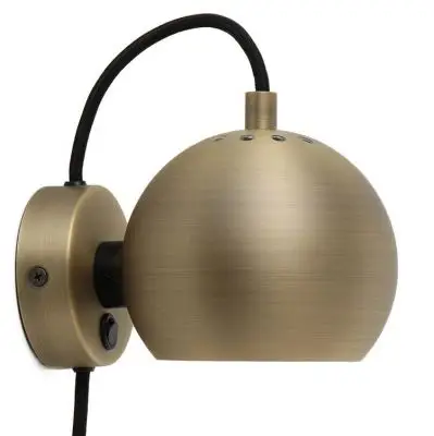 Lampa Ścienna Ball Magnet Mosiądz Frandsen