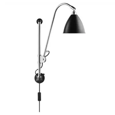 Lampa ścienna Bestlite BL5 stal chromowana czarna matowa Gubi