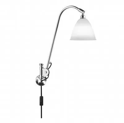 Lampa ścienna Bestlite BL6 stal chromowana porcelana Gubi