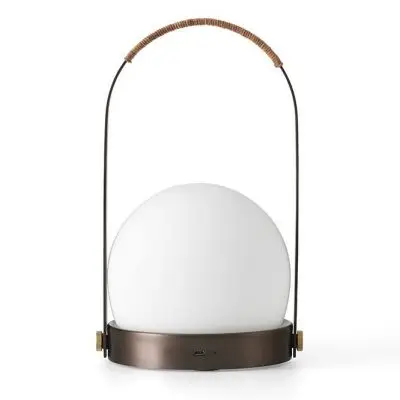 LAMPA STOŁOWA CARRIE LED BRĄZOWA MENU
