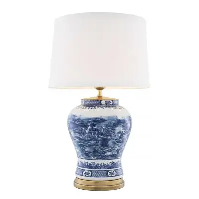 LAMPA STOŁOWA CHINESE BLUE EICHHOLTZ