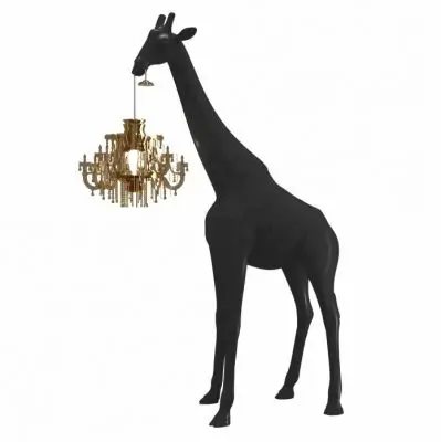 LAMPA STOOWA GIRAFFE IN LOVE CZARNA QeeBoo