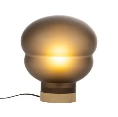 Lampa Stołowa Kumo Mała Przydymiona Szara-Taupe Pulpo