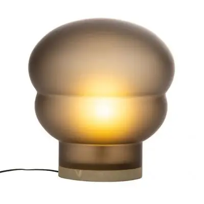 Lampa Stołowa Kumo Średnia Przydymiona Szara-Taupe Pulpo