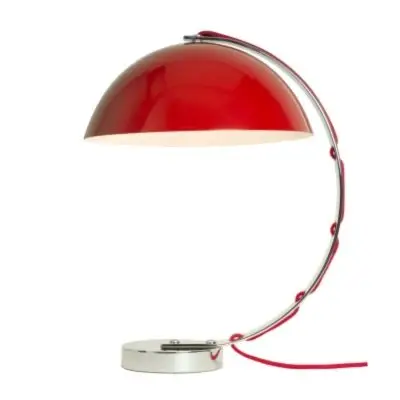 LAMPA STOŁOWA LONDON CZERWONA BTC