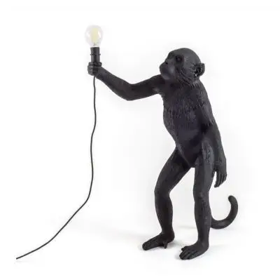 LAMPA STOOWA MONKEY CZARNA - WERSJA STOJCA SELETTI