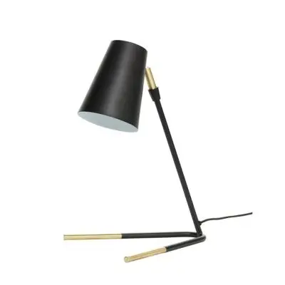 LAMPA STOOWA CZARNO-MOSIʯNA HUbsch