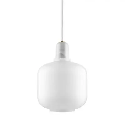 Lampa Wisząca Amp Okrągła Biała Normann Copenhagen