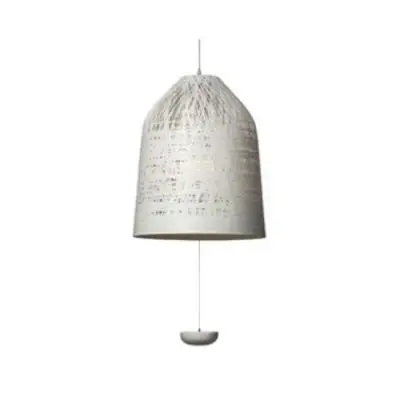 LAMPA WISZĄCA BLACK OUT BIAŁA 35 CM KARMAN