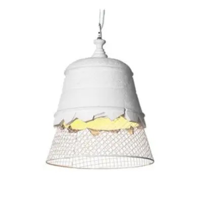 Lampa Wisząca Domenica Biała 35 Cm Karman