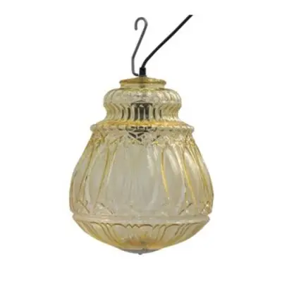 LAMPA WISZĄCA GINGER 30X37 CM OUTDOOR JASNOŻÓŁTA KARMAN