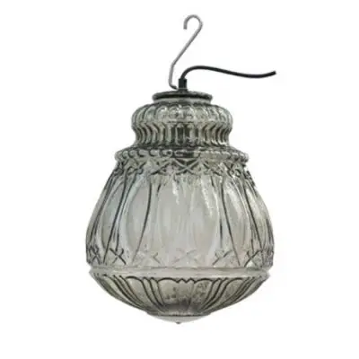 LAMPA WISZĄCA GINGER 30X37 CM OUTDOOR PRZYDYMIONA KARMAN