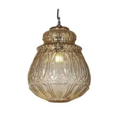 LAMPA WISZĄCA GINGER JASNOŻÓŁTA 30X37 CM OUTDOOR KARMAN