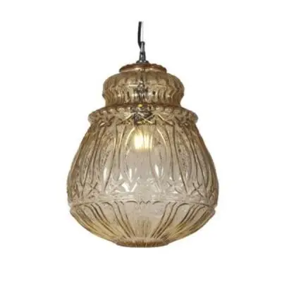 LAMPA WISZĄCA GINGER 30X37 CM JASNOŻÓŁTA KARMAN