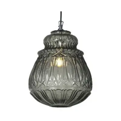 LAMPA WISZCA GINGER PRZYDYMIONA 30X37 CM KARMAN