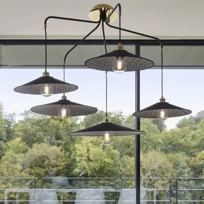 LAMPA WISZĄCA Gatsby 5l Velours MARKET SET