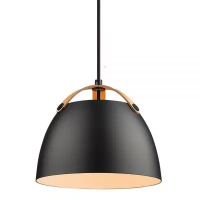 LAMPA WISZĄCA HORTEN 24 CM CZARNA