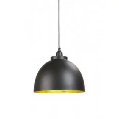 LAMPA WISZĄCA KYLIE 30X26 CM CZARNO-ZŁOTA LIGHT&LIVING