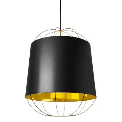LAMPA WISZĄCA LANTERNA ŚREDNIA CZARNO-ZŁOTA PETITE FRITURE