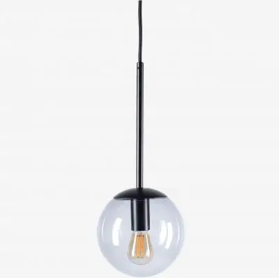 Lampa Wisząca Orb 15 Cm Czarna Bolia