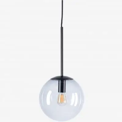 Lampa Wisząca Orb 20 Cm Czarna Bolia