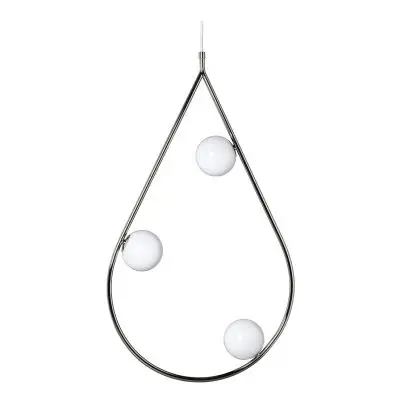 LAMPA WISZĄCA PEARLS 80 STAL NIKLOWANA PHOLC