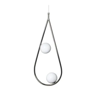 Lampa Wisząca Pearls 65 Stal Niklowana Pholc