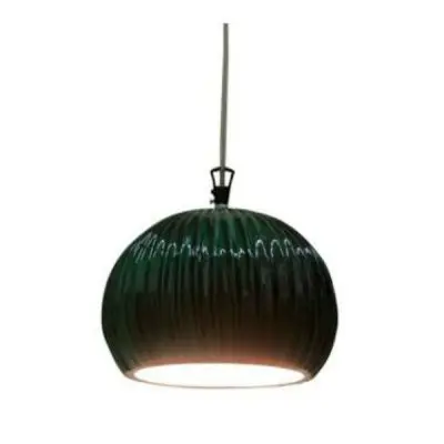 LAMPA WISZĄCA SAHARA 23X18 CM ZIELONO-BIAŁA KARMAN