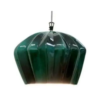 Lampa Wisząca Sahara 35X24 Cm Zielono-Biała Karman