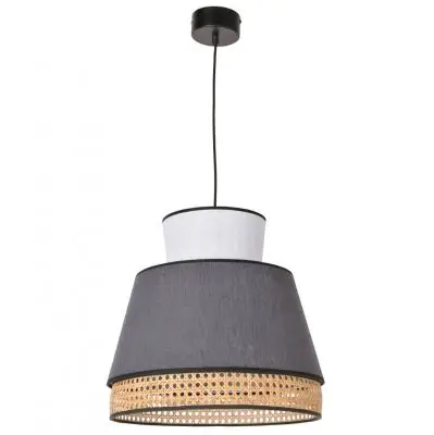 LAMPA WISZĄCA SINGAPOUR MM Anthracite&White MARKET SET