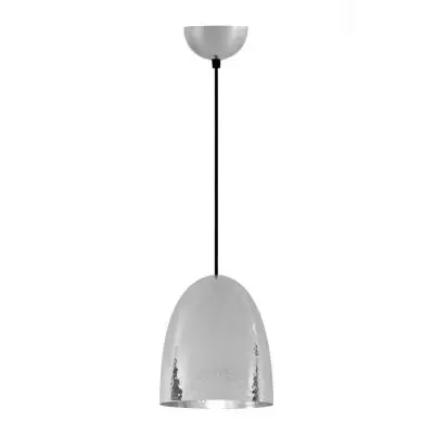 LAMPA WISZĄCA STANLEY ŚREDNIA Hammered Nickel Plated BTC