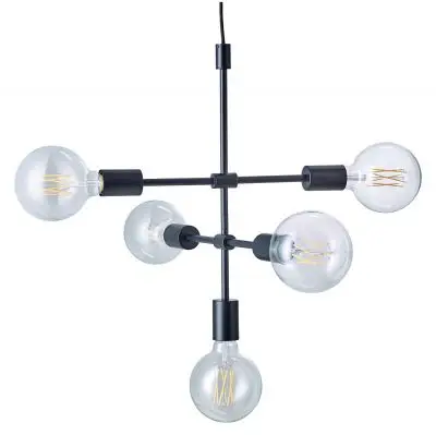 LAMPA WISZCA piper 5 ramienna czarna bolia