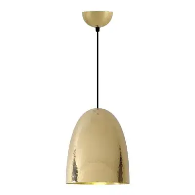 LAMPA WISZĄCA STANLEY DUŻA Hammered Brass BTC