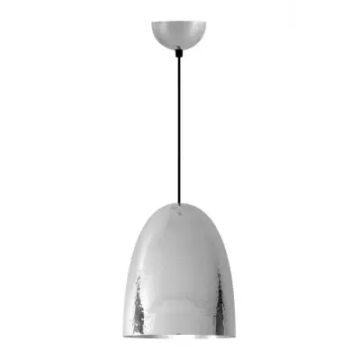 Lampa Wisząca Stanley Duża Hammered Nickel Plated Btc