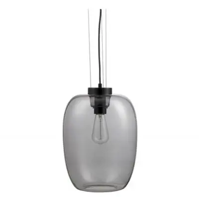 Lampa wisząca grape pendel slim przydymiona szara bolia