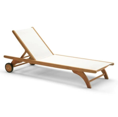 LEŻAK OGRODOWY COLUMBUS BIAŁY SKAGERAK