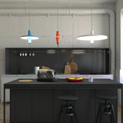 Lampa wisząca Avro Sonda pomarańczowa Martinelli Luce