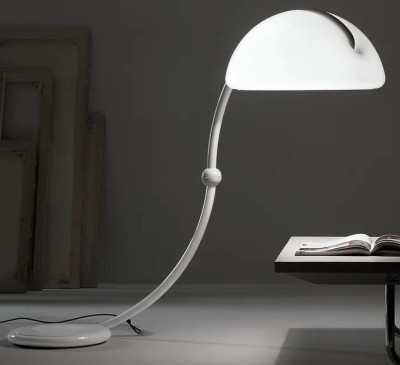 Serpente Stehlampe Weißer Martinelli Luce