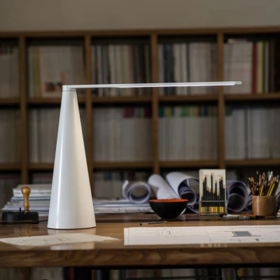 Lampa stołowa Elica biała Martinelli Luce