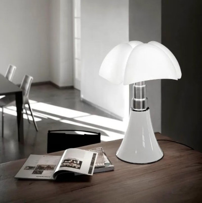 Lampa stołowa Pipistrello Med biała Martinelli Luce