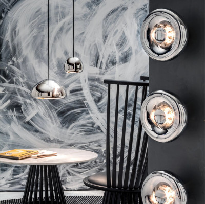 Void Medium srebrna Tom Dixon Hanging Lampe