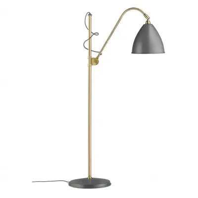 Lampa Podłogowa Bestlite Bl3 21 Cm Stal Mosiężna Szara Matowa Gubi