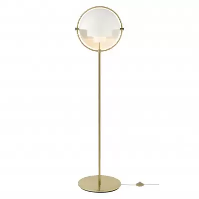 Lampa Podłogowa Multi-Lite Brass White Semi Matt Gubi