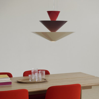 Lampa Wisząca Gio Ln15 Czerwona Andtradition
