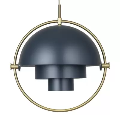 Lampa Wisząca Multi-Lite 32 cm Brass Midnight Blue Gubi