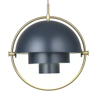 Lampa Wisząca Multi-Lite 32 Cm Brass Midnight Blue Gubi