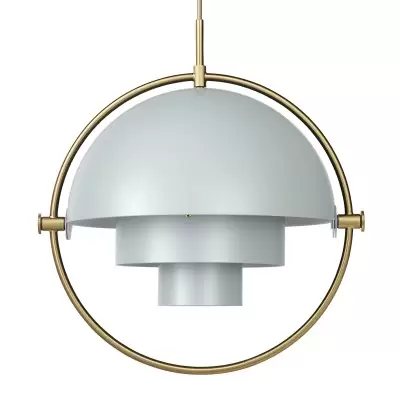 Lampa Wisząca Multi-Lite 32 cm Brass Sea Grey Semi Matt Gubi