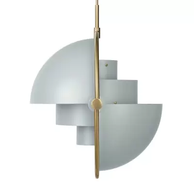 Lampa Wisząca Multi-Lite 32 cm Brass Sea Grey Semi Matt Gubi